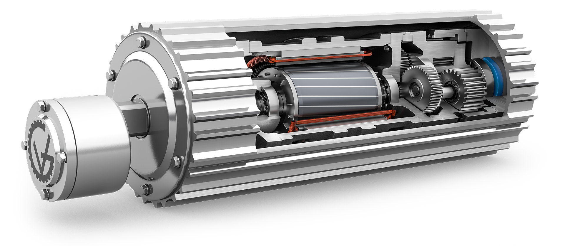 SSV Series Drum Motor Van der Graaf